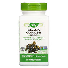 Load image into Gallery viewer, Nature&#39;s Way Black Cohosh Root 540 mg 180 Capsules