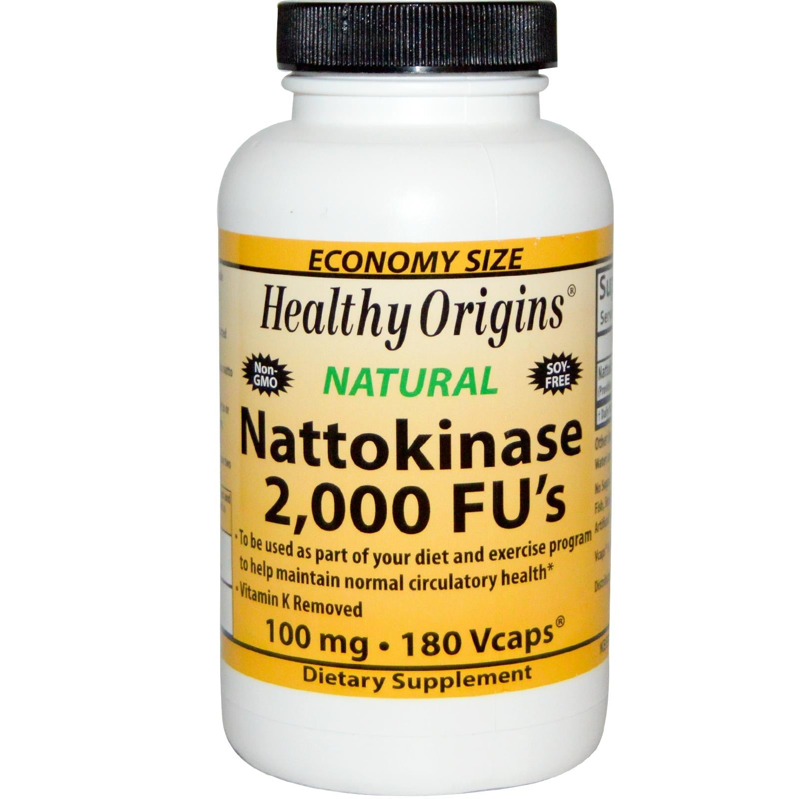 Healthy Origins Nattokinase 2,000 FU's 100mg 180 VCaps