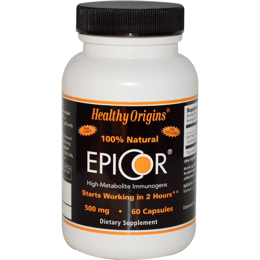 Healthy Origins, EpiCor, 500 mg, 60 Capsules - Dietary Supplement