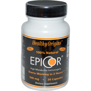 Healthy Origins, EpiCor, 500 mg, 30 Capsules - Dietary Supplement