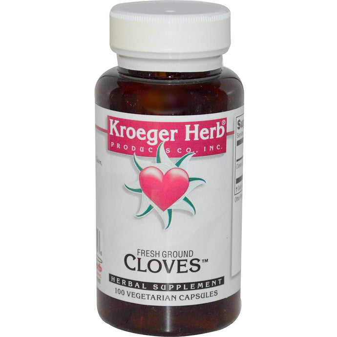 Kroeger Herb Co, Fresh Ground Cloves, 100 Vcaps - Herbal Supplement