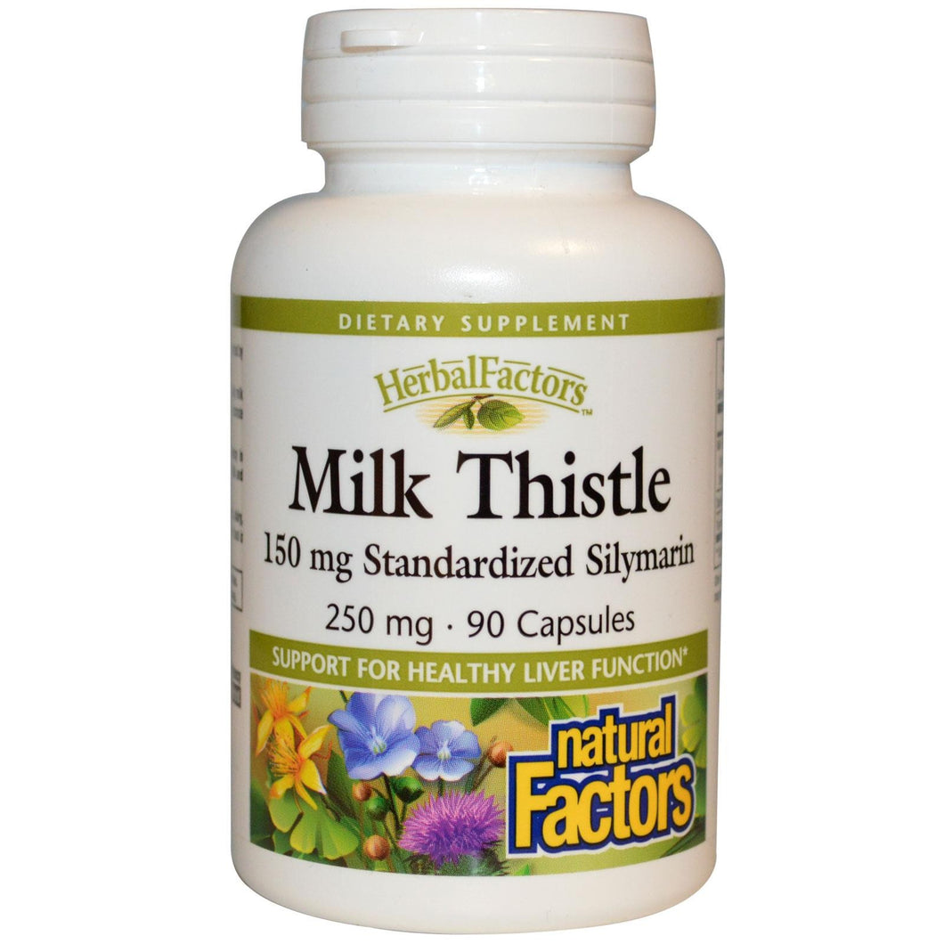 Natural Factors, Milk Thistle, 250 mg, 90 Capsules