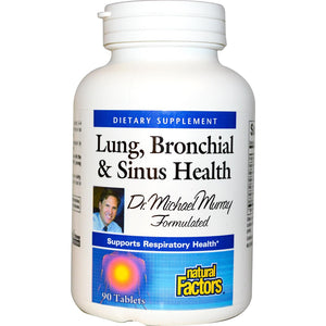 Natural Factors, Lung, Bronchial & Sinus Health,90 Tablets