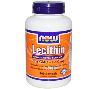 Now Foods Lecithin 1200 mg 100 Softgels - Dietary Supplement