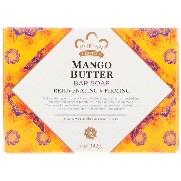Nubian Heritage Mango Butter Bar Soap 5 oz (142g)