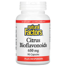 Load image into Gallery viewer, Natural Factors, Citrus Bioflavonoids Plus Hesperidin, 650 mg, 90 Capsules