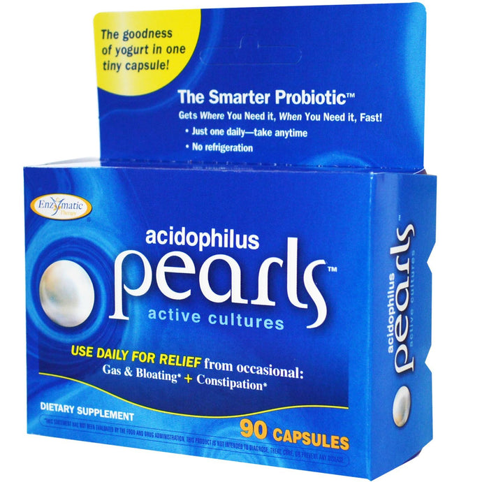 Enzymatic Therapy Acidophilus Pearls 90 Capsules - Dietary Supplement