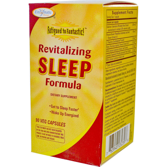 Enzymatic Therapy Fatigued to Fantastic Revitalising Sleep Formula 90 VCaps