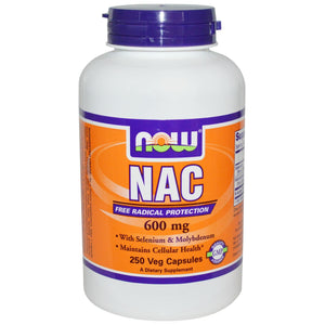 Now Foods NAC N-Acetyl-Cysteine 600mg 250 Capsules