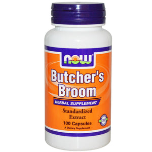 Now Foods Butcher's Broom 100 Capsules - Herbal Supplement