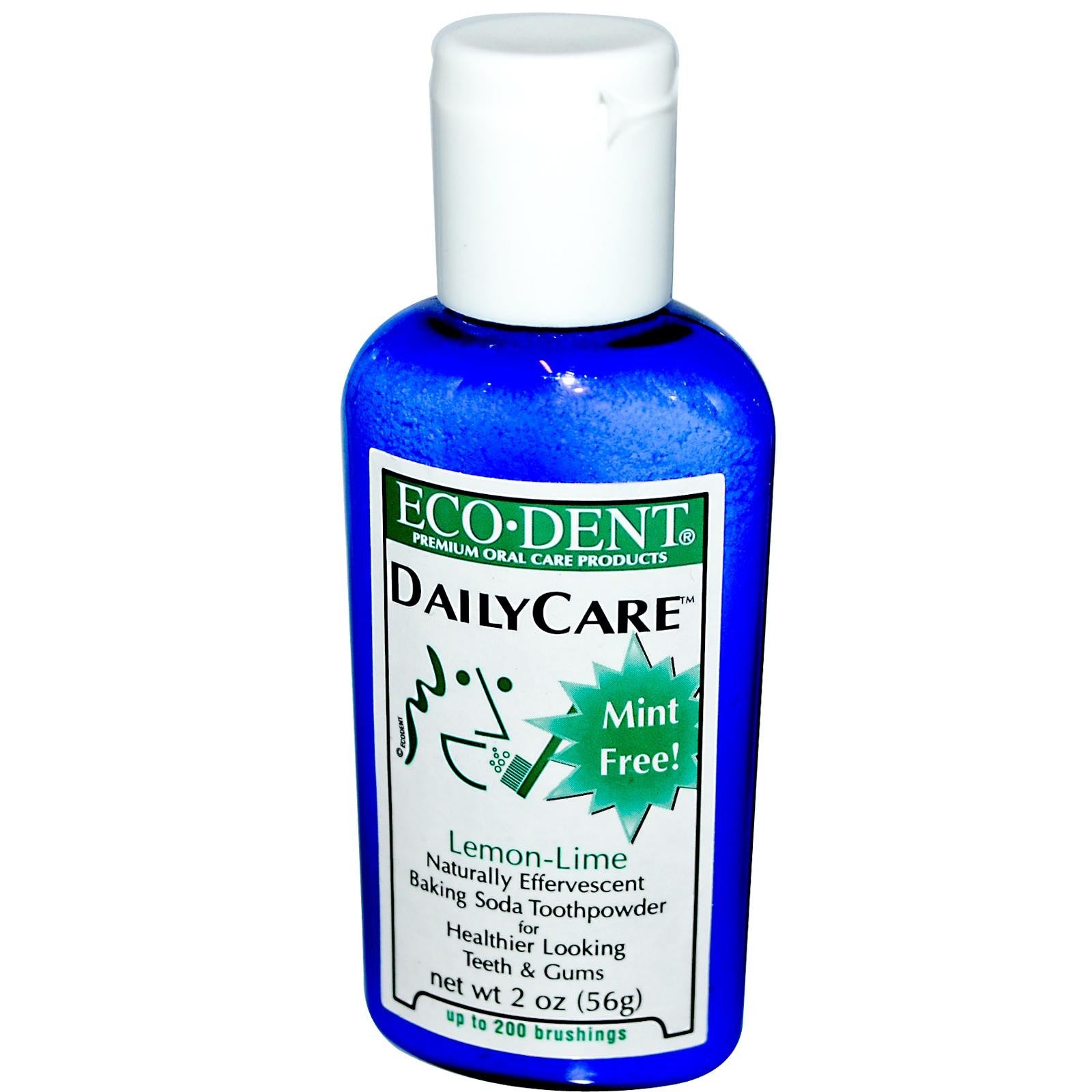 Eco-Dent, Daily Care, Baking Soda Toothpowder, Lemon-Lime, 56g, 2 oz
