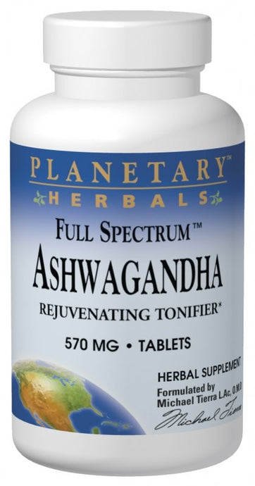 Planetary Herbals Ashwagandha Full Spectrum 570 mg 60 Tablets