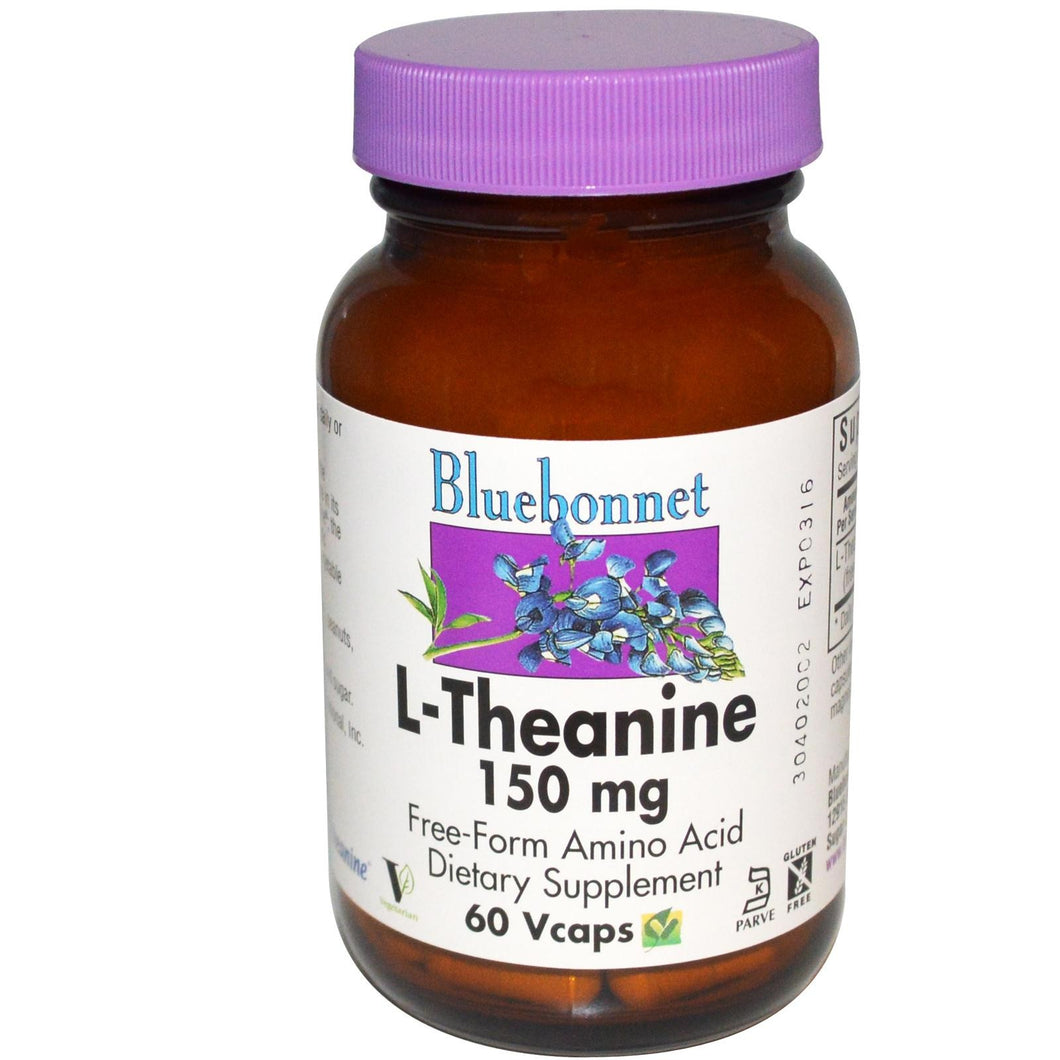 Bluebonnet Nutrition, L-Theanine, 150 mg, 60 VCaps