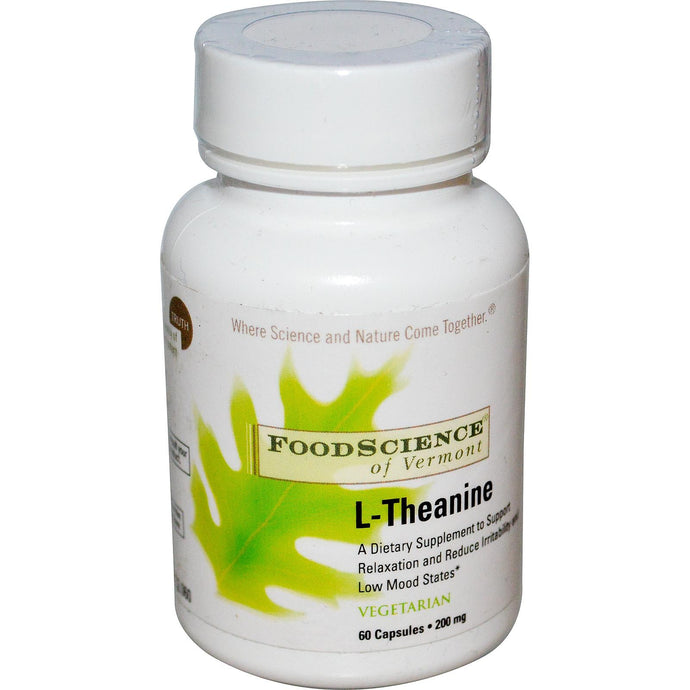 FoodScience, L-Theanine, 200 mg, 60 Capsules - Dietary Supplement