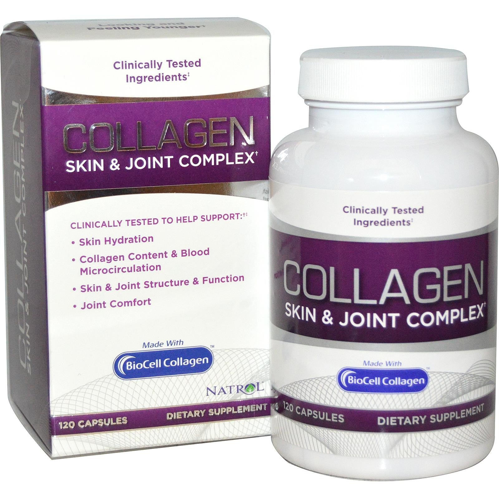 Natrol, Collagen Skin & Joint Complex, 120 Capsules