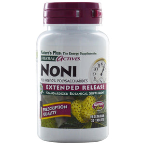 Nature's Plus, Herbal Actives, Noni, Extended Release, 500 mg, 30 VCaps