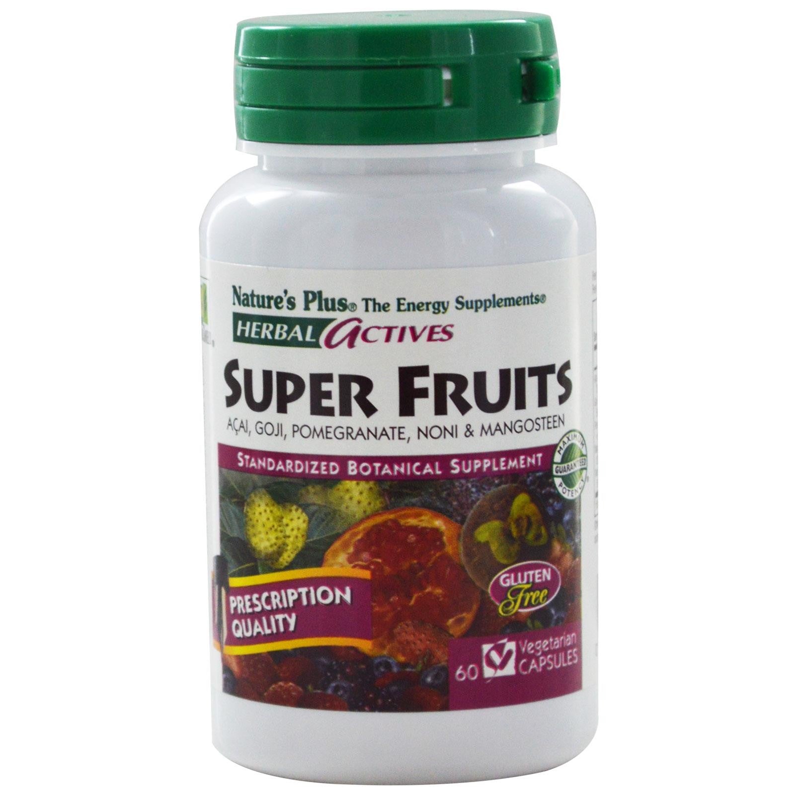 Nature's Plus, Herbals Actives, Super Fruits, 60 VCaps