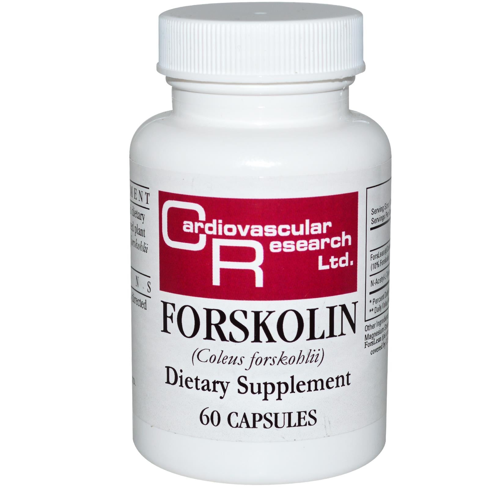 Cardiovascular Research Ltd., Forskolin, 100 mg 60 Capsules