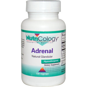 Nutricology Adrenal Natural Glandular 150 VCaps - Dietary Supplement