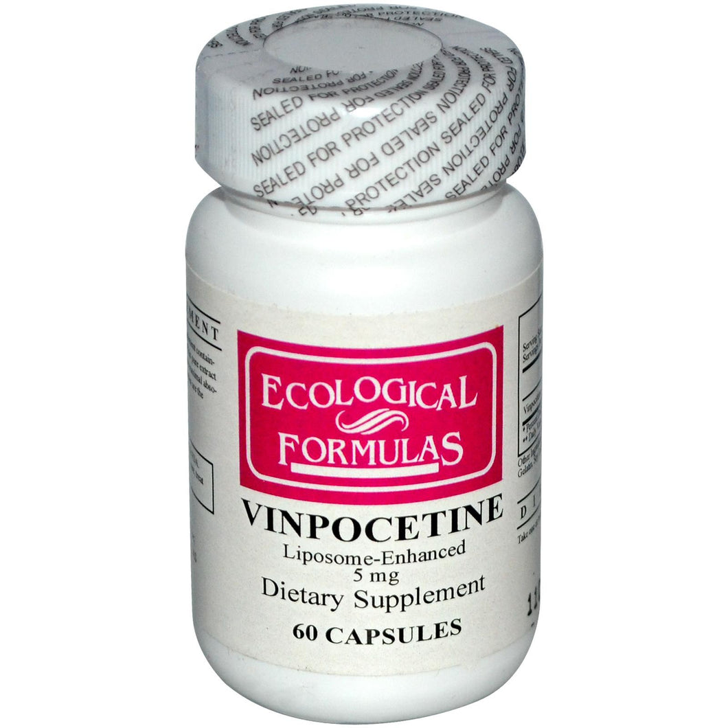 Cardiovascular Research Ltd., Ecological Formulas, Vinpocetine, 5 mg, 60 Capsules