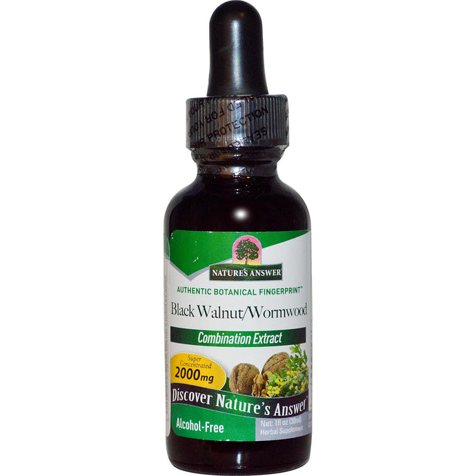 Nature's Answer Black Walnut Wormwood Alcohol-Free 30 ml 1 fl oz