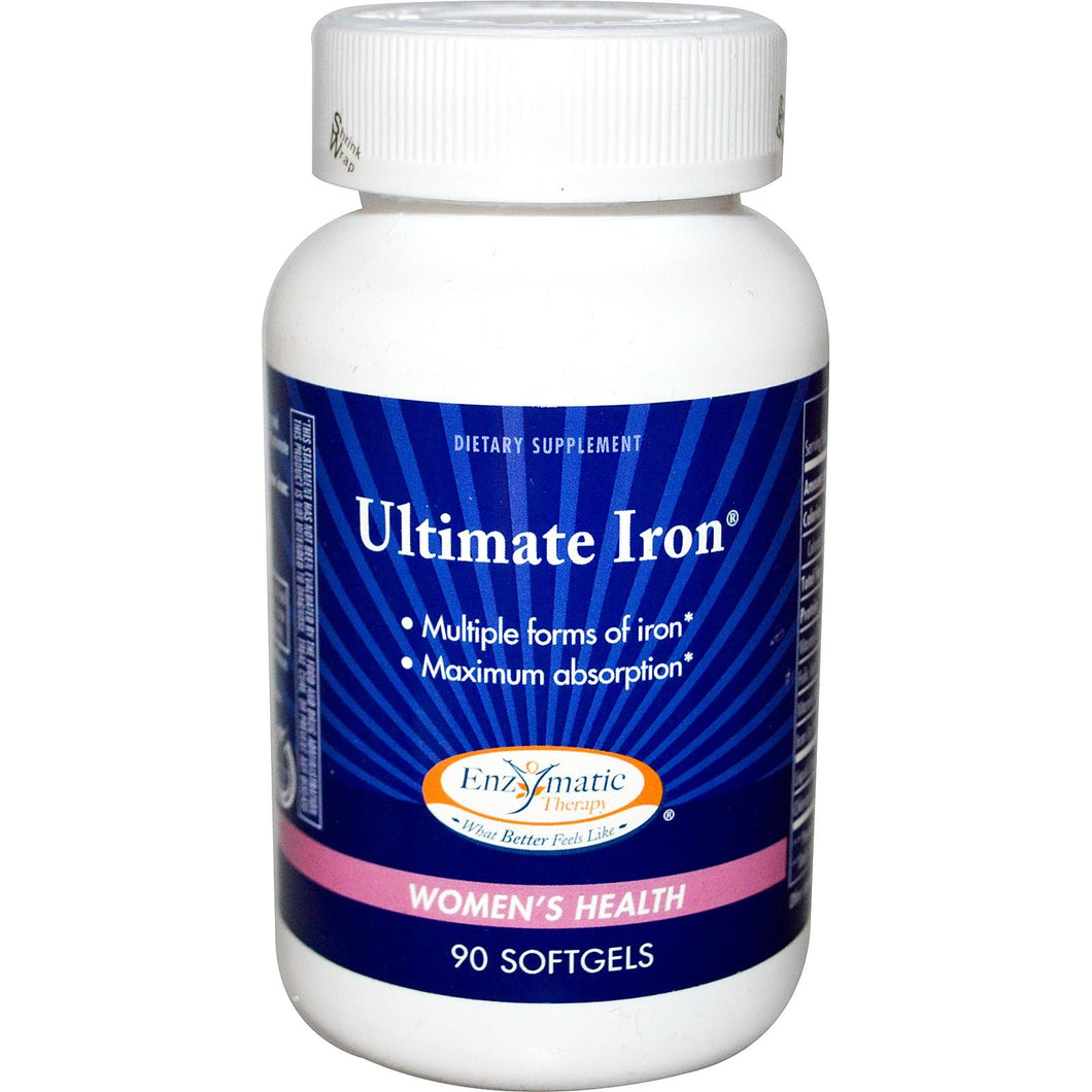 Enzymatic Therapy Ultimate Iron Women's Health 90 Softgels