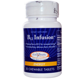 Enzymatic Therapy B12 Infusion Energy 30 Chewable Tablets