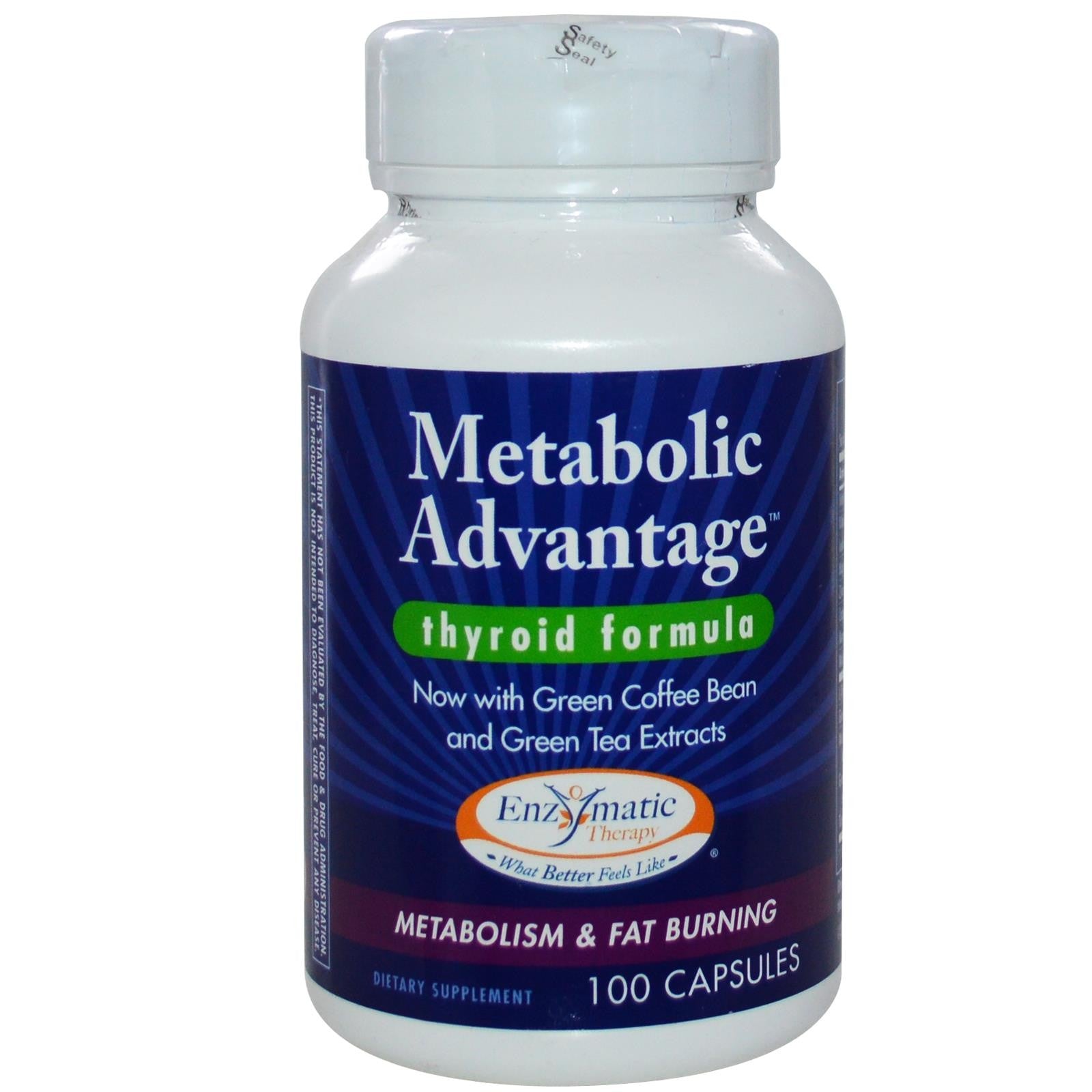 Enzymatic Therapy, Metabolic Advantage, Thyroid Formula, 180 Capsules