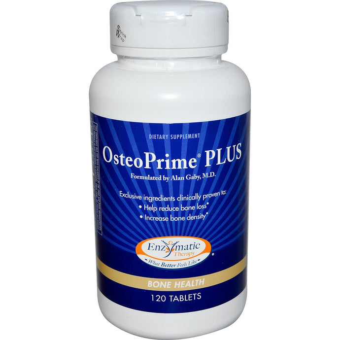Enzymatic Therapy, OsteoPrime Plus, 120 Tablets - Dietary Supplement