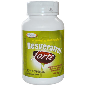 Enzymatic Therapy, Resveratrol-Forte, 125 mg, 60 VCaps