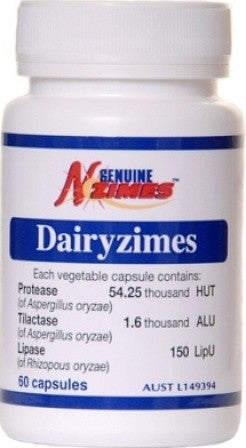 Genuine N Zimes, Dairyzimes, 60 Capsules ... VOLUME DISCOUNT