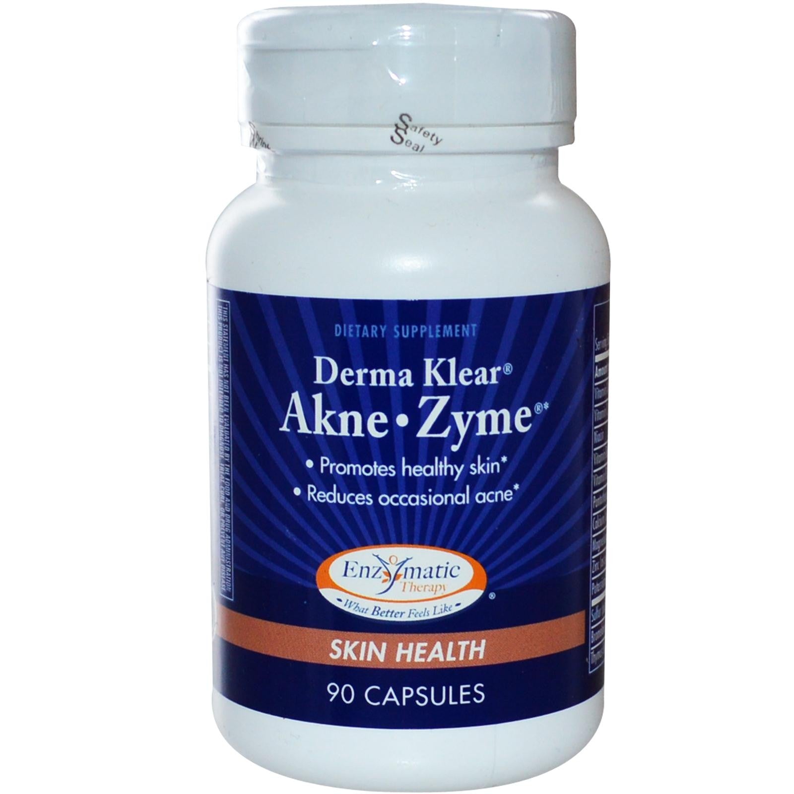 Enzymatic Therapy, Derma Klear Akne - Zime, Skin Health, 90 Capsules