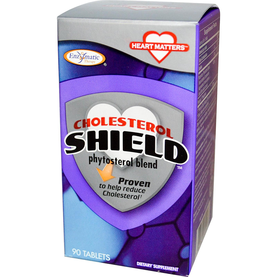 Enzymatic Therapy, Cholesterol Shield, 90 Tablets