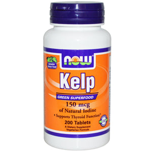 Now Foods Kelp 150 mcg 200 Tablets - Dietary Supplement
