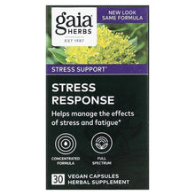 Load image into Gallery viewer, Gaia Herbs, Stress Response, 30 Vegan Capsules