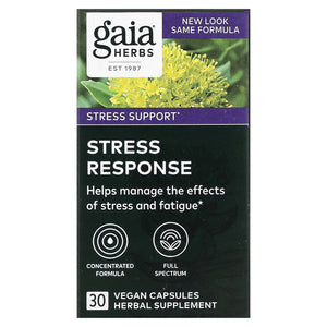 Gaia Herbs, Stress Response, 30 Vegan Capsules