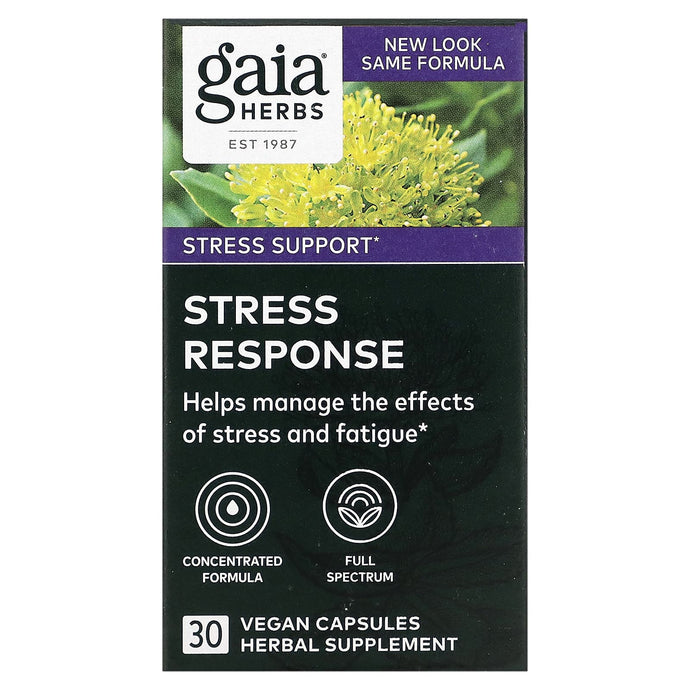 Gaia Herbs, Stress Response, 30 Vegan Capsules