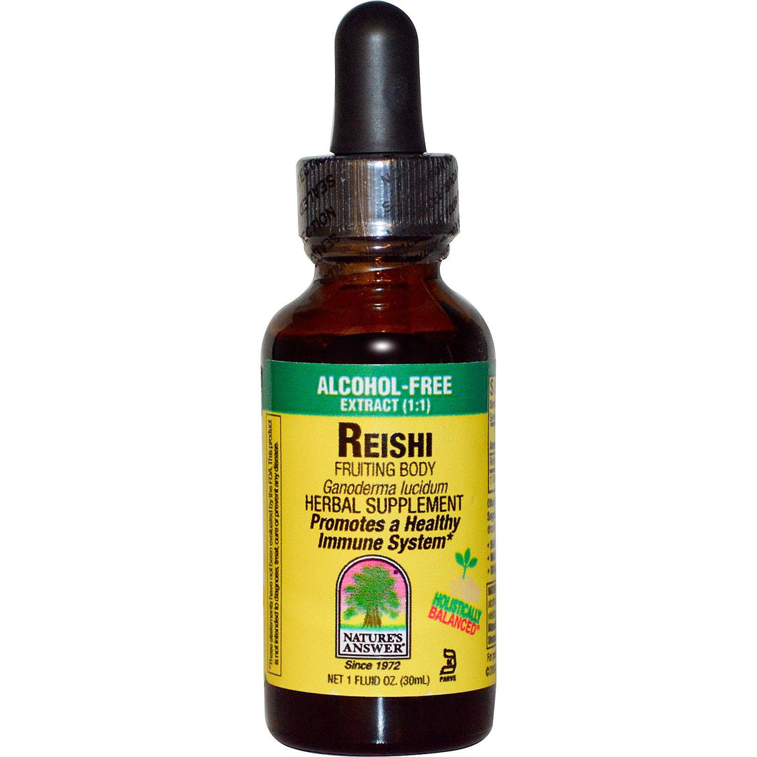 Nature's Answer, Reishi Fruiting Body, Alcohol Free Extract, 29.6 ml, 1 fl oz