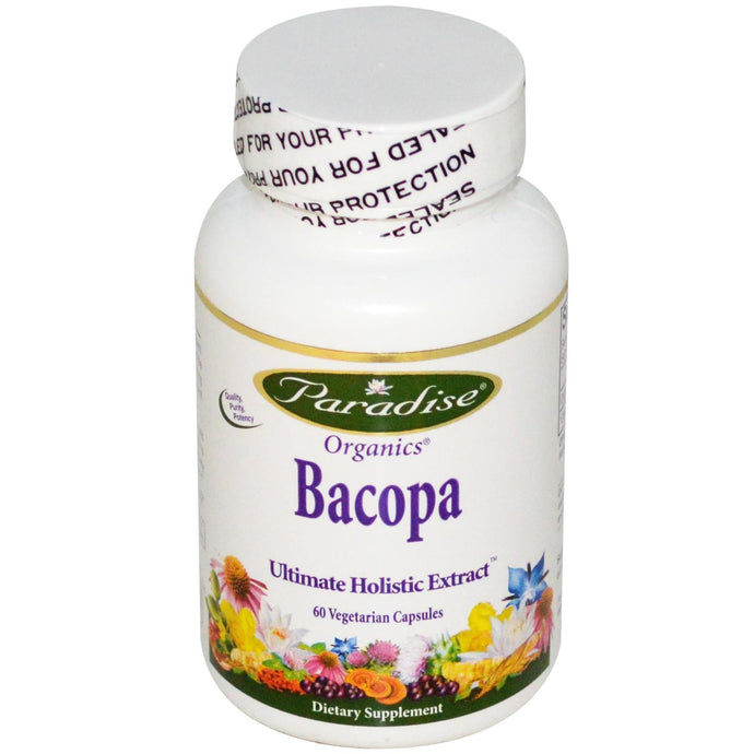 Paradise Herbs, Organics, Bacopa, 60 Veggie Capsules