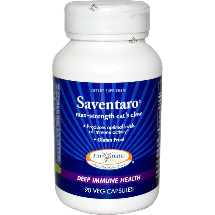 Enzymatic Therapy, Saventaro, Max Strength Cat's Claw, 90 Veggie Capsules