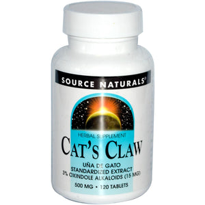 Source Naturals, Cat's Claw 500 mg, 120 Tablets