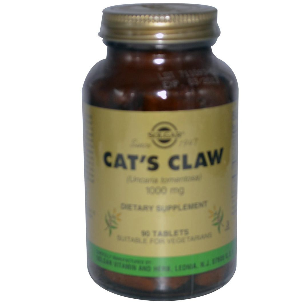 Solgar, Cat's Claw, 1000 mg, 90 Tablets