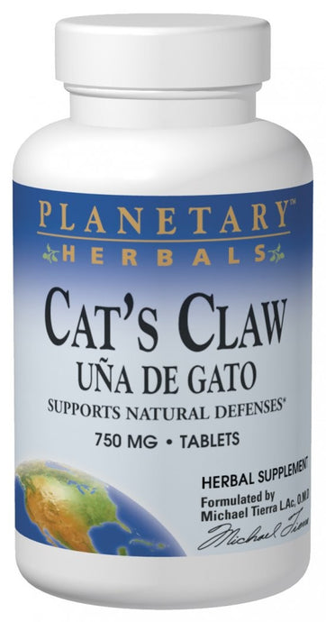 Planetary Herbals Cat's Claw Una de Gato 750mg 90 Tablets