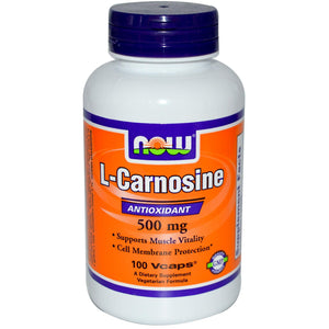 Now Foods L-Carnosine 500mg 100 VCaps - Dietary Supplement