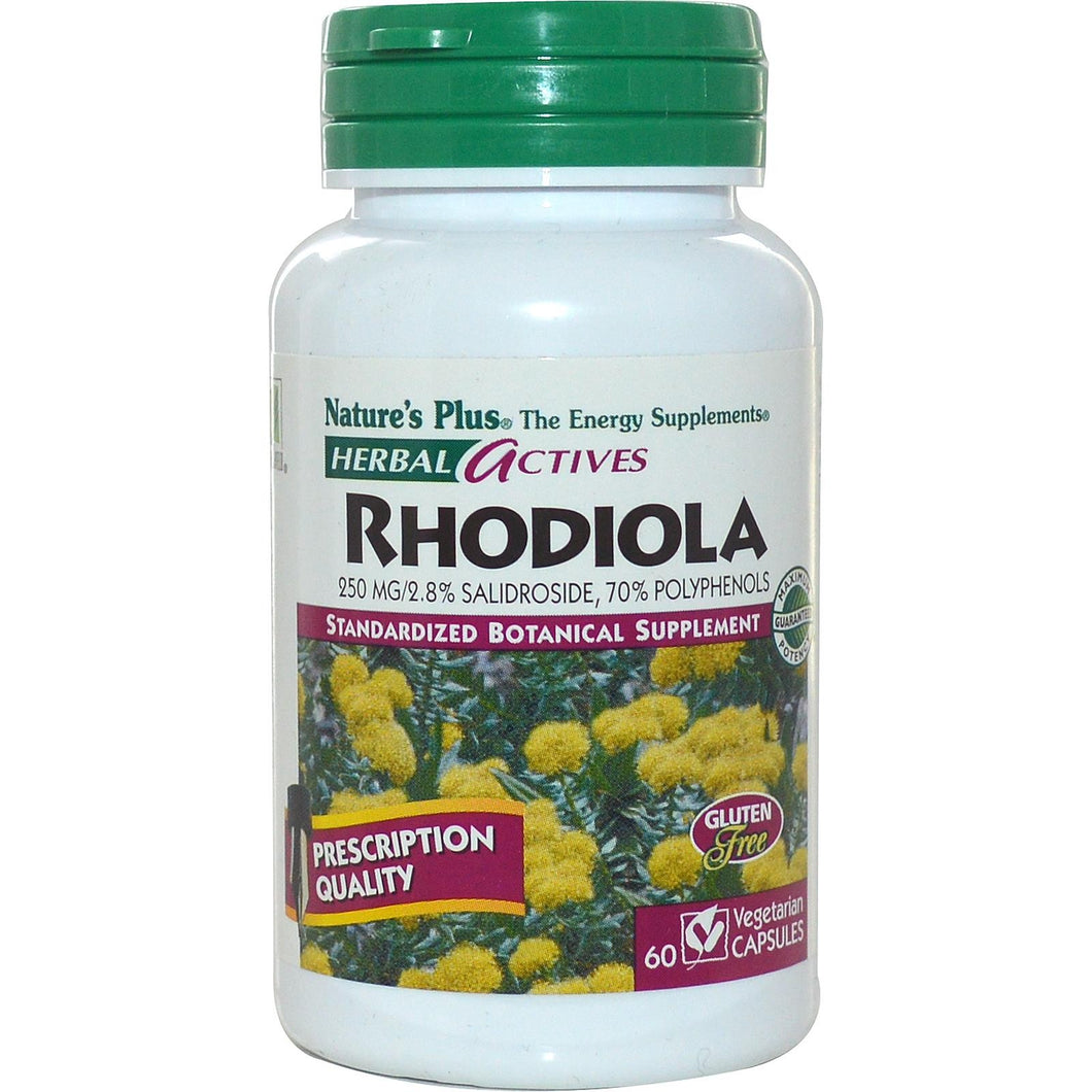 Nature's Plus, Herbal Actives, Rhodiola, 250 mg, 60 Veggie Capsules