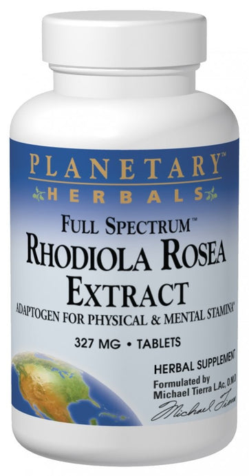 Planetary Herbals, Rhodiola Rosea Extract, Full Spectrum,327 mg, 60 Tablets