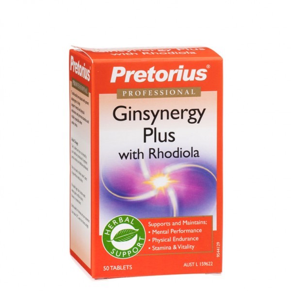 Pretorius, Ginsynergy Plus, with Rhodiola,50 Tablets