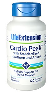 Life Extension Cardio Peak with Standardised Hawthorn & Arjuna 120 VCapsules