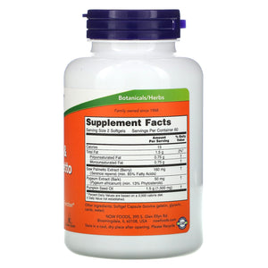 Now Foods Pygeum & Saw Palmetto Mens Health 120 Softgels