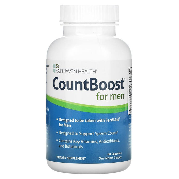Fairhaven Health CountBoost for Men 60 Capsules - Dietary Supplement